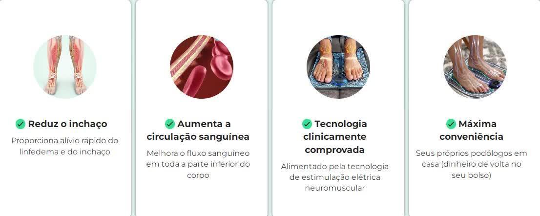 Massageador elétrico para os pés Almofada