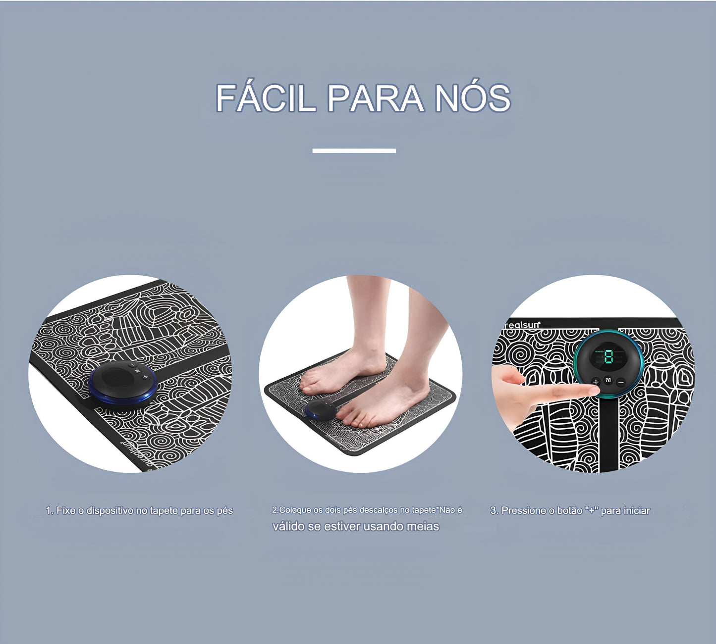 Massageador elétrico para os pés Almofada