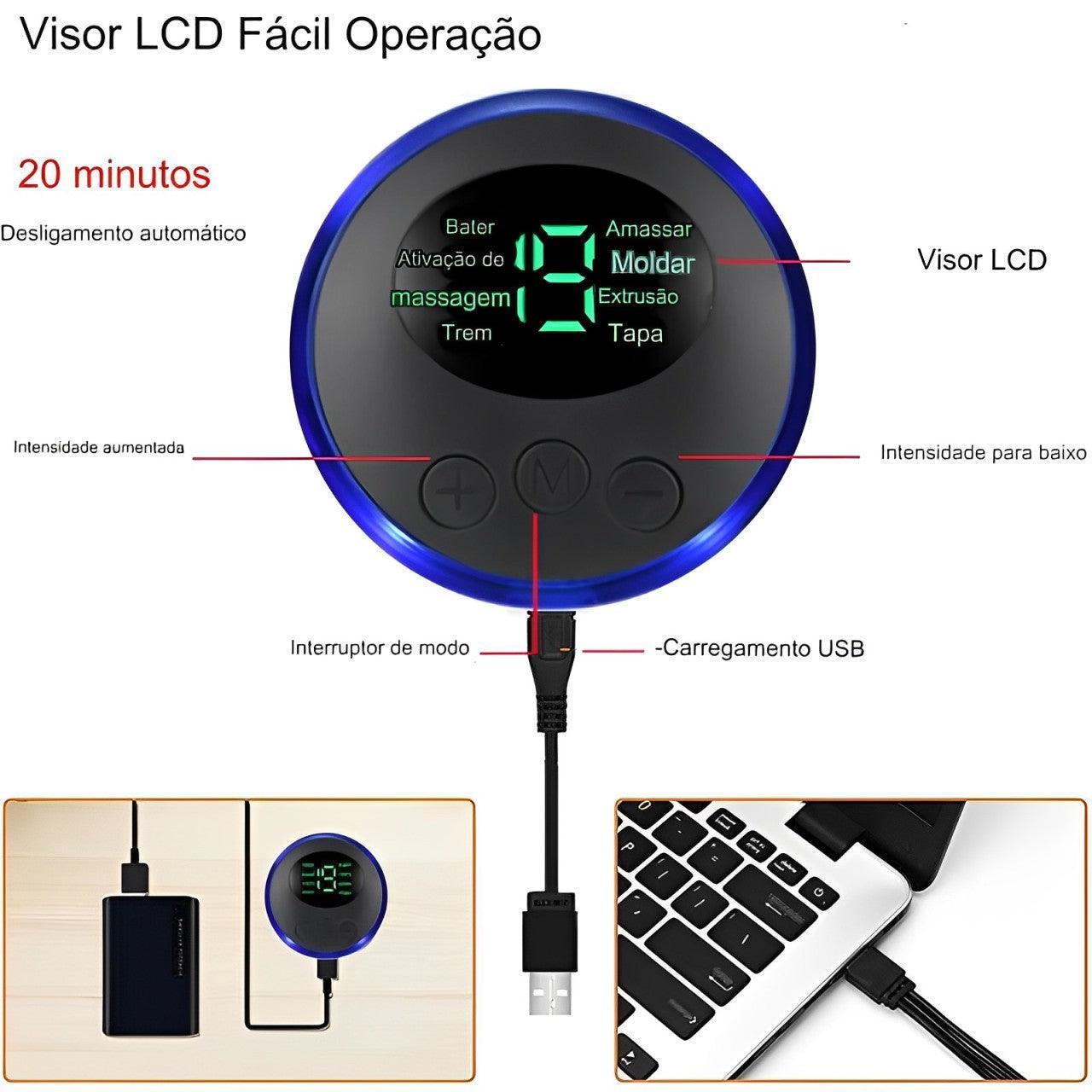 Massageador elétrico para os pés Almofada