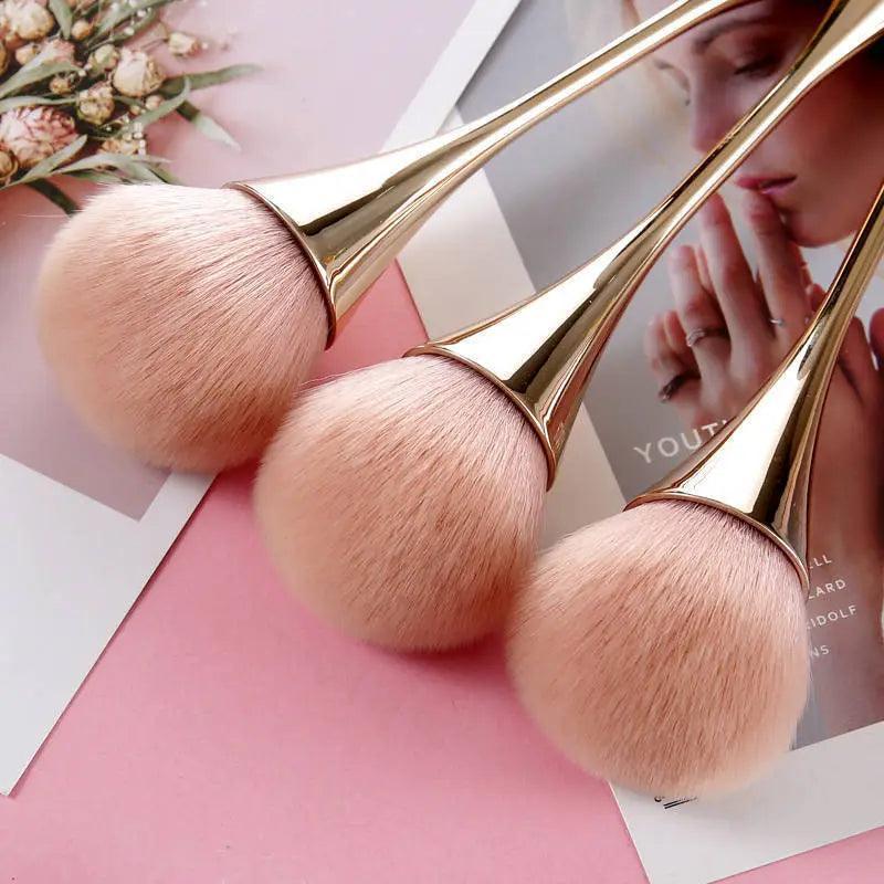 Pincel Ouro Rosa Para Base - Lojeri