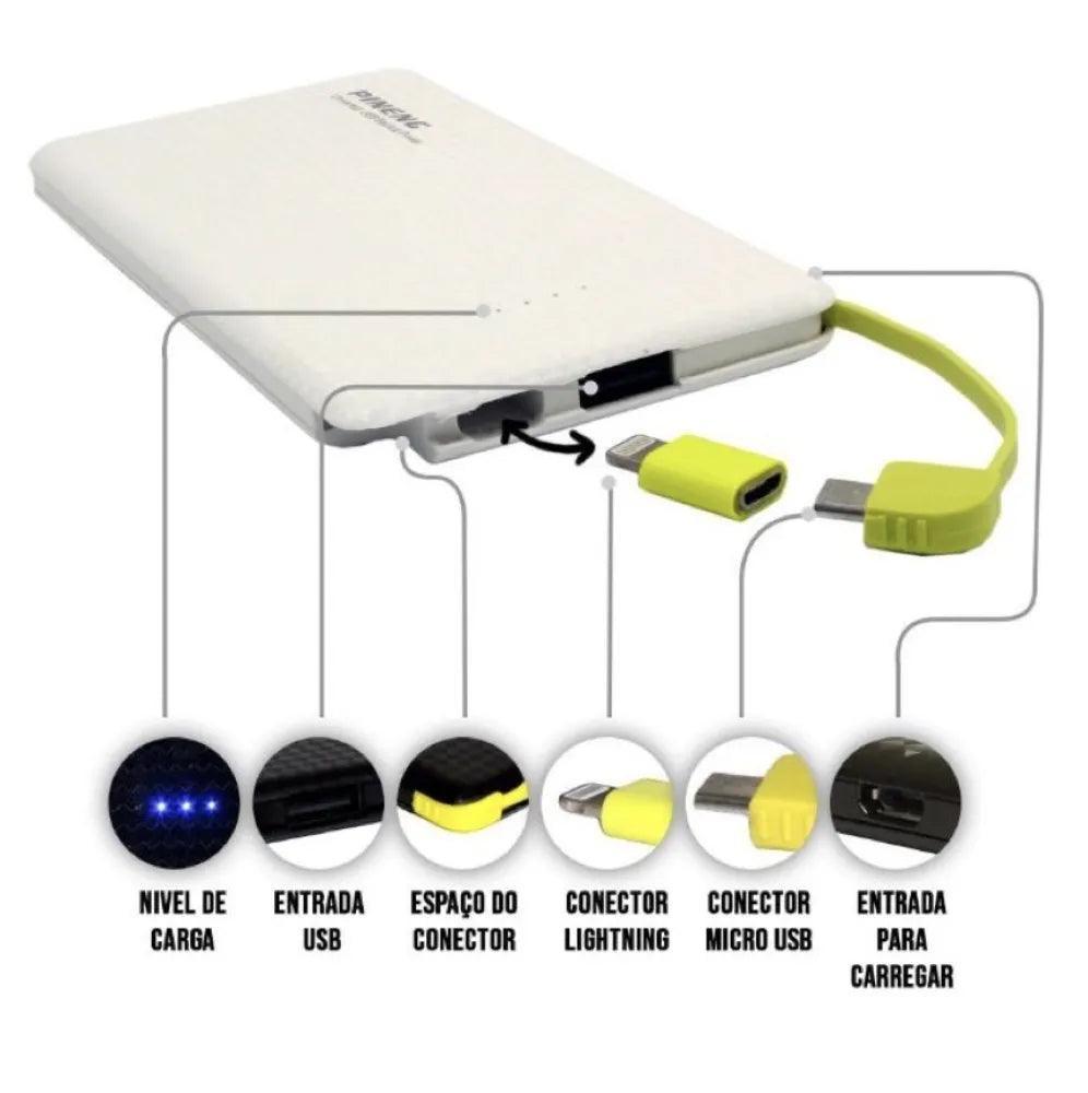 Carregador Portátil - PowerBank - Lojeri