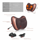 Travesseiro de massagem para pescoço aquecido. - Lojeri