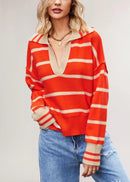 Suéter feminino plus size solto, Elegante e Bela - Lojeri