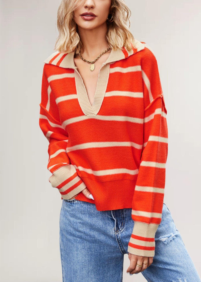 Suéter feminino plus size solto, Elegante e Bela - Lojeri