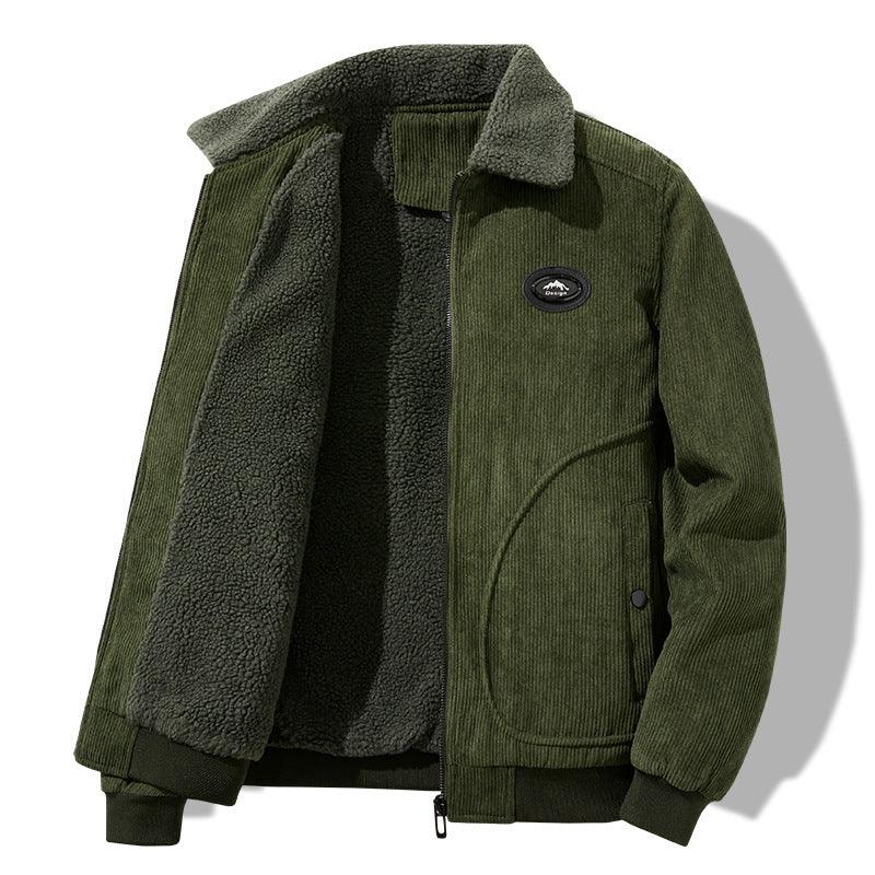 Jaqueta para Homens grossa e com lã extra, feita de pelúcia de borrego. - Lojeri