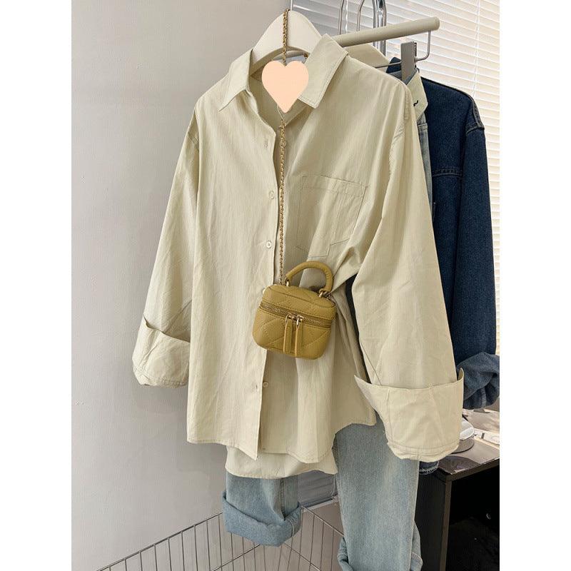 Blusa Longa-Sleeves. Versátil para o Seu Dia a Dia primavera e outono- Para Mulheres Elegantes. - Lojeri