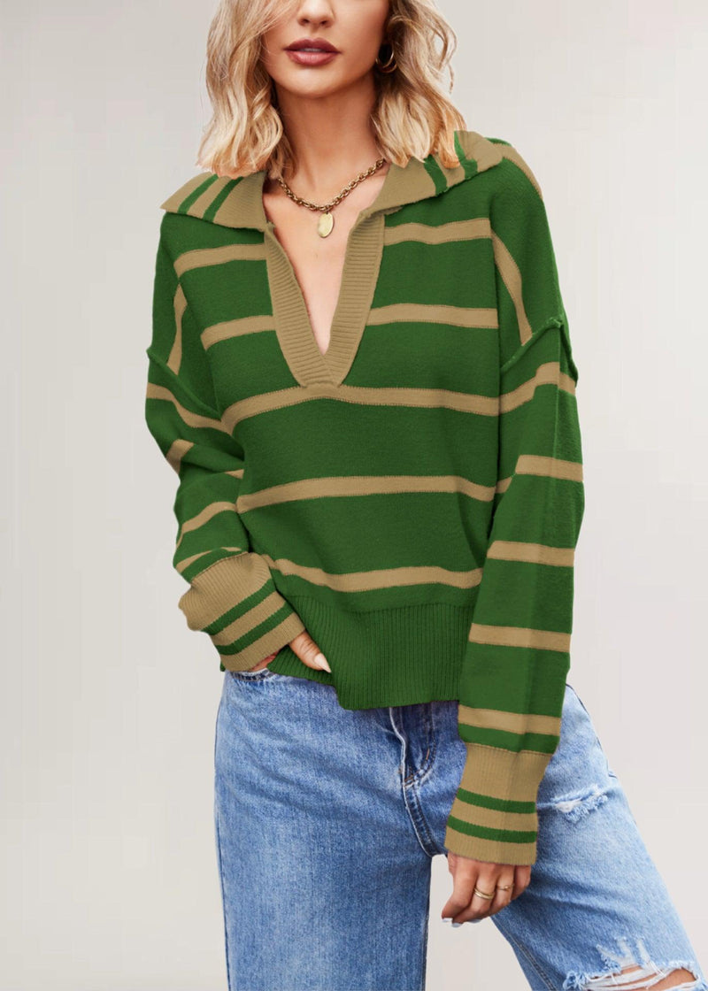 Suéter feminino plus size solto, Elegante e Bela - Lojeri