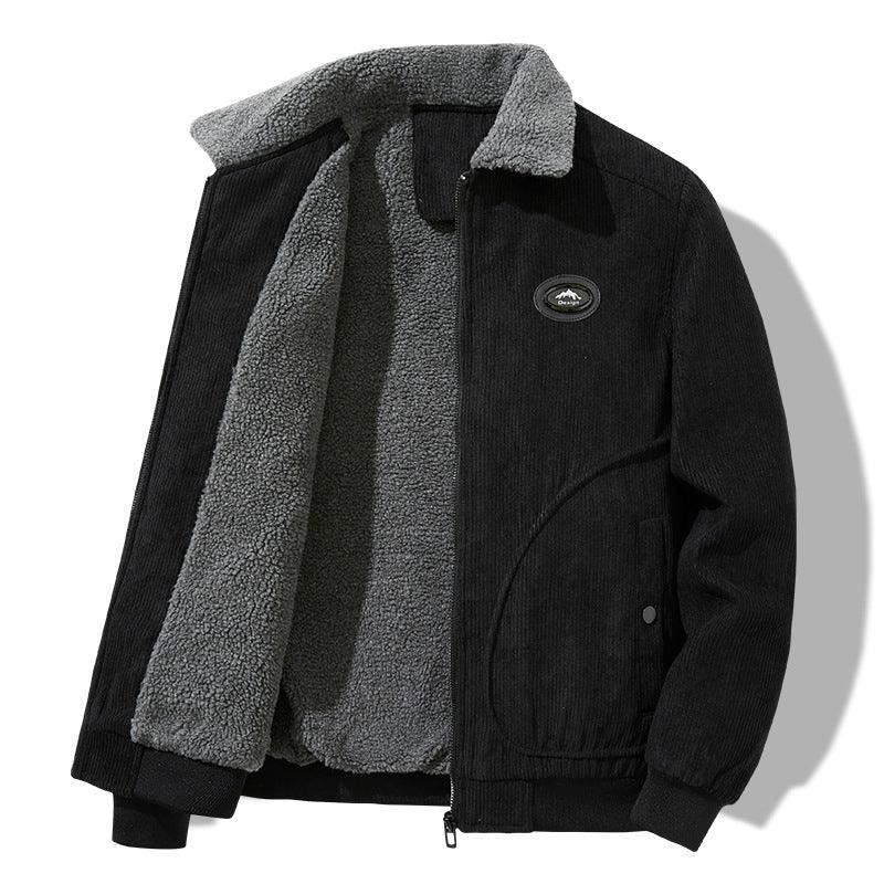 Jaqueta para Homens grossa e com lã extra, feita de pelúcia de borrego. - Lojeri
