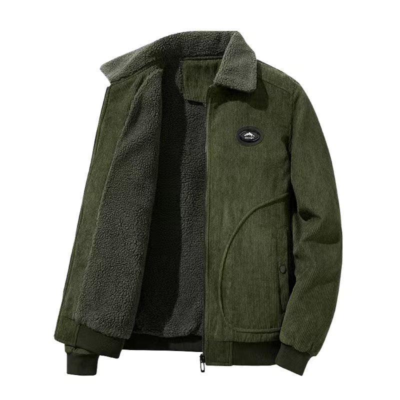 Jaqueta para Homens grossa e com lã extra, feita de pelúcia de borrego. - Lojeri