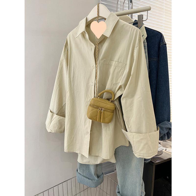 Blusa Longa-Sleeves. Versátil para o Seu Dia a Dia primavera e outono- Para Mulheres Elegantes. - Lojeri