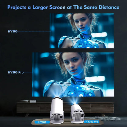 Projetor Cinema Portátil 4K com Android 11 e Wi-Fi.