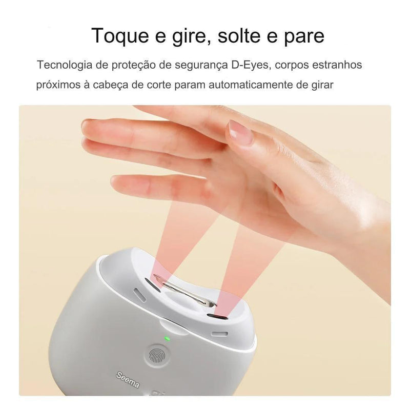 Aparador de Unhas prático Elétrico Nail Clipper - Lojeri