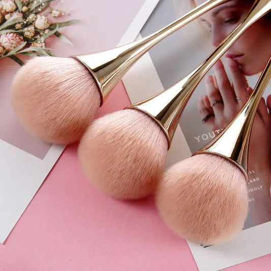 Pincel Ouro Rosa Para Base - Lojeri