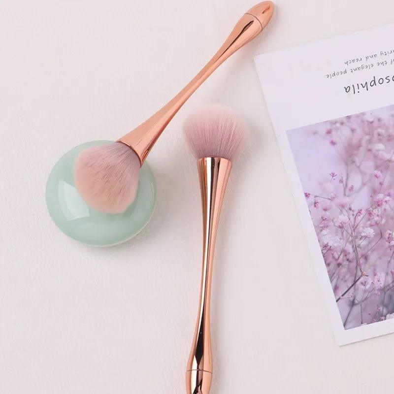 Pincel Ouro Rosa Para Base - Lojeri