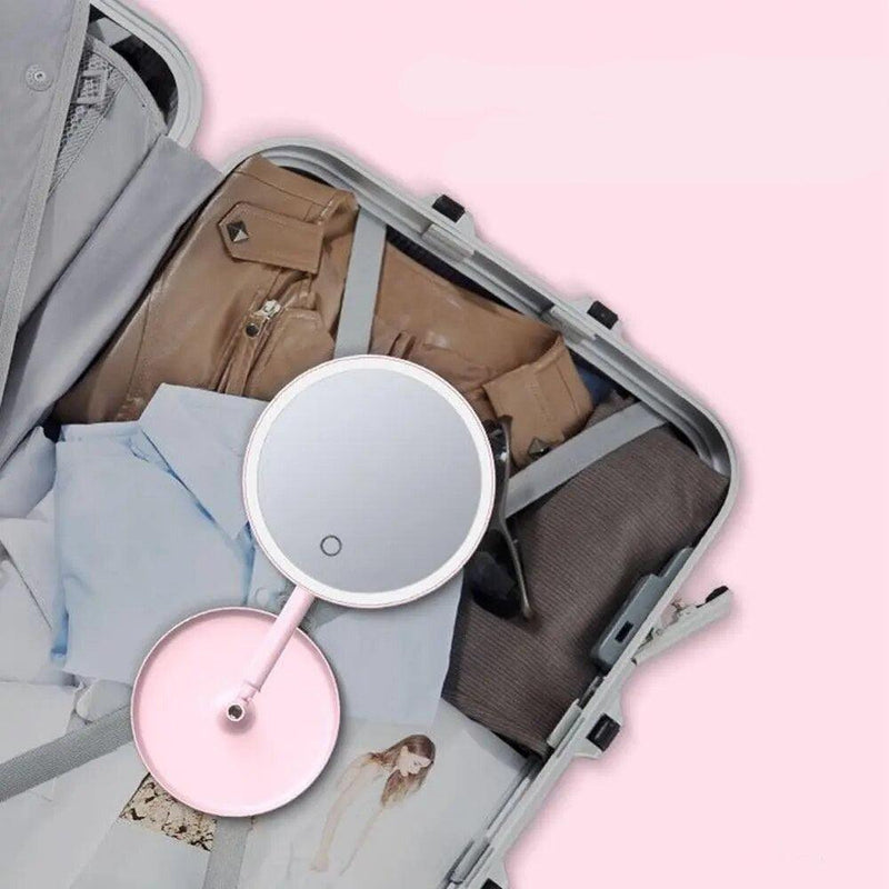 Espelho de maquiagem com luz led - 3 modos - Lojeri