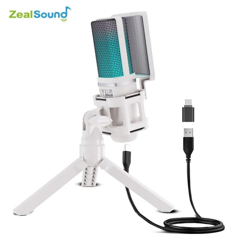 Microfone USB com Condensador - Zealsound - Lojeri