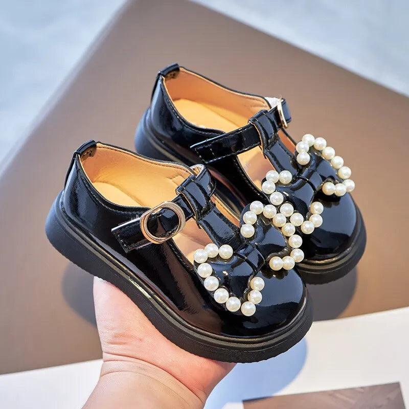 Sandália Com Pérolas Para Meninas - Lojeri