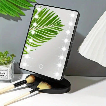 Espelho com luz led - Recarregável USB - Lojeri