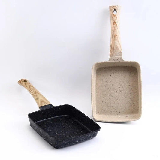 Panela antiaderente com alça de madeira - Lojeri
